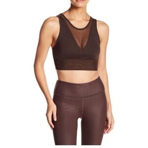 ALO Yoga Jubilee Bra in Mink, Size Medium